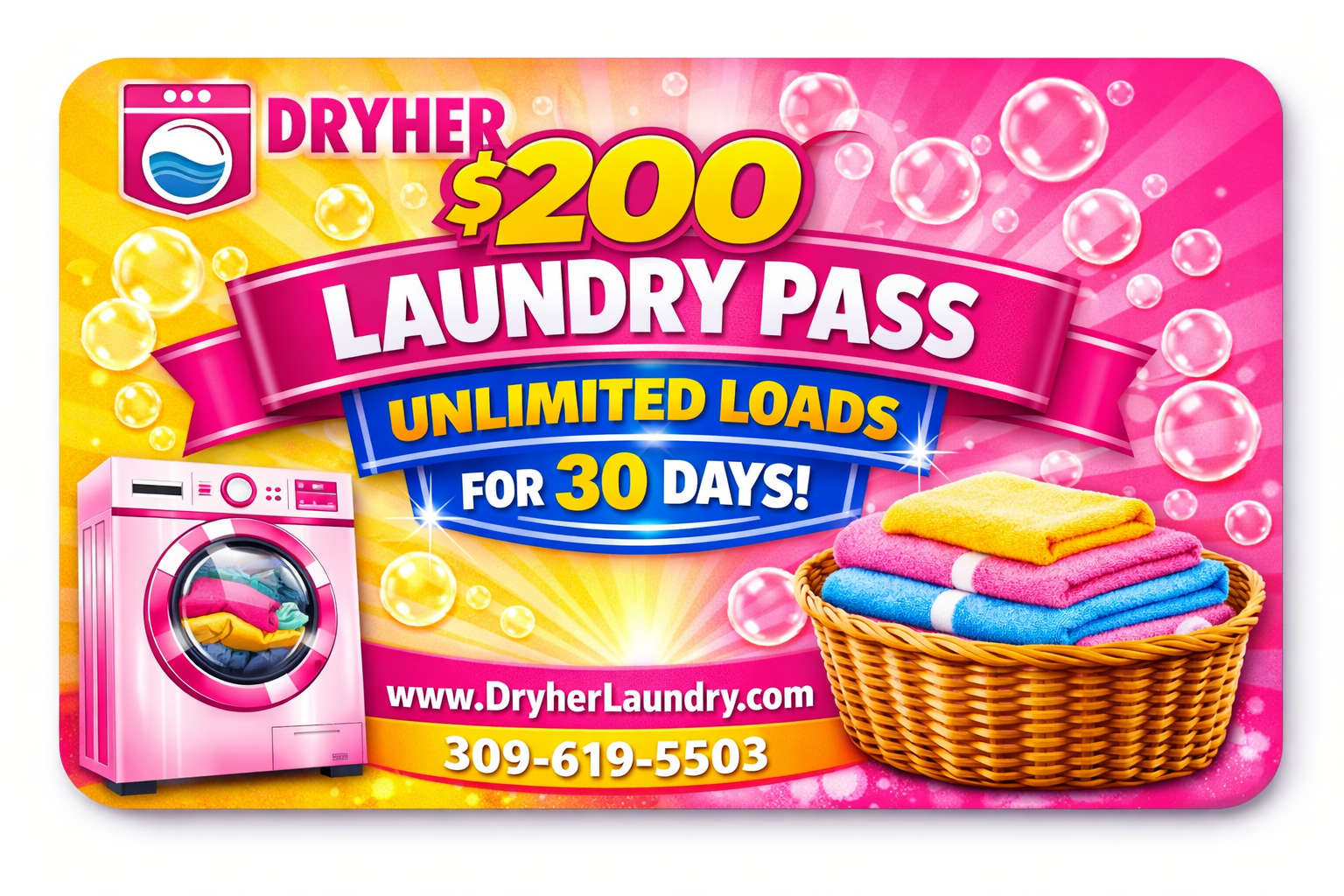 Unlimited Laundry pass